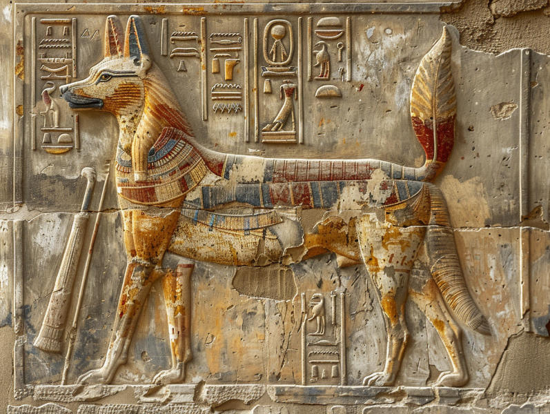 Krafttier Wolf in Ägypten