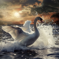 xenia9862_A_swan_dancing_gracefully_and_proudly_on_the_water._0d5e319d-b08b-4d95-95f5-6ae0c7a16a47